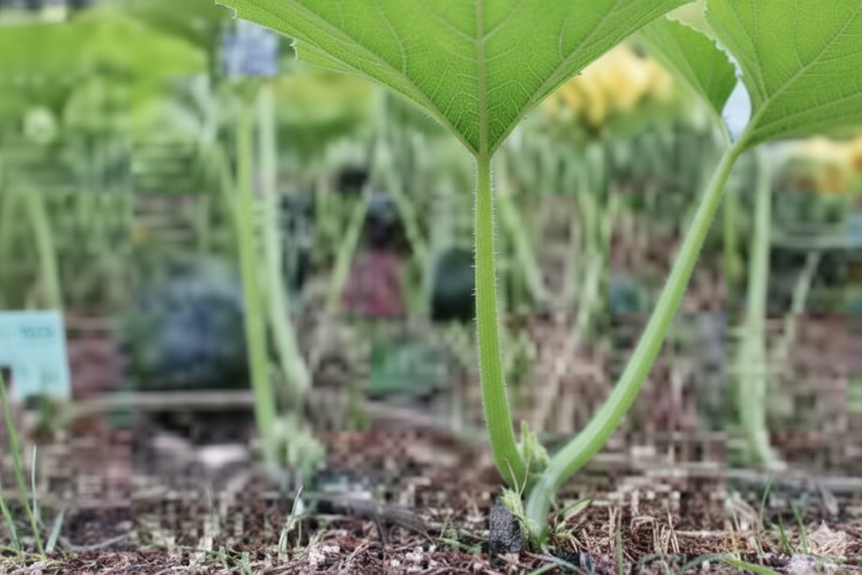 かぼちゃの芽画像